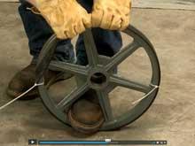 rubber band saw tires
