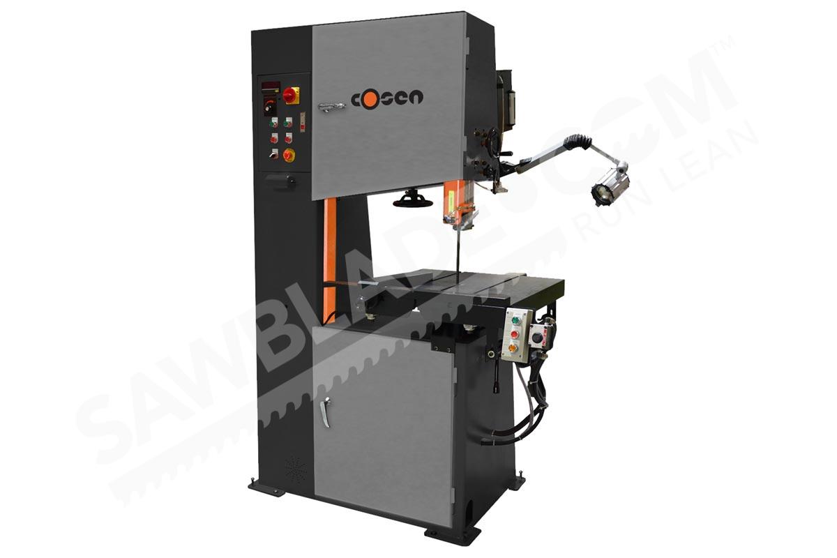 Take-up Sacrifice fork Cosen VCS-600H Hydraulic Moving Table Vertical Contour Band Saw